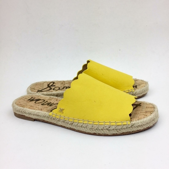 Sam Edelman Andy Scalloped Leather Espadri… - Picture 3 of 16
